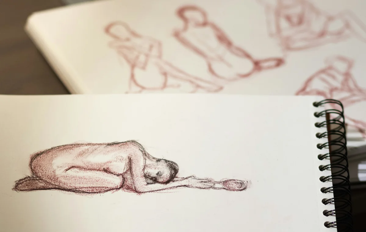 nude woman sketch drawing - psychic soulmate sketches