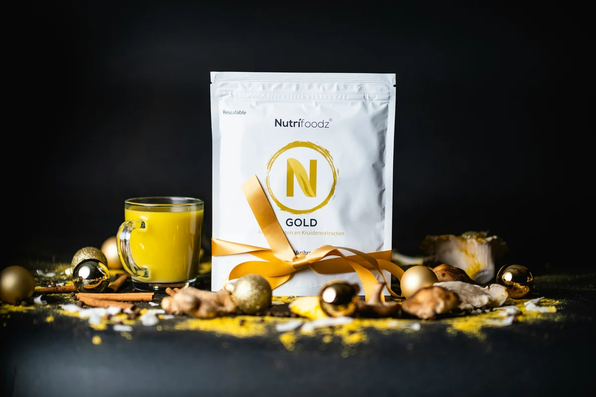 a bag of nutritious gold next to a candle - superfoods
